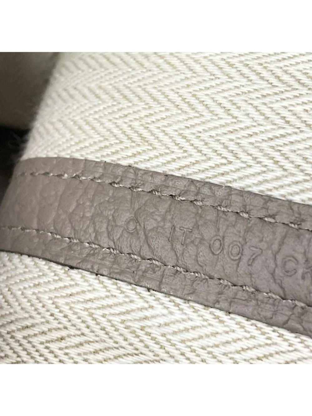 Hermes Tote Garden Party TPM Griasphalt Silver